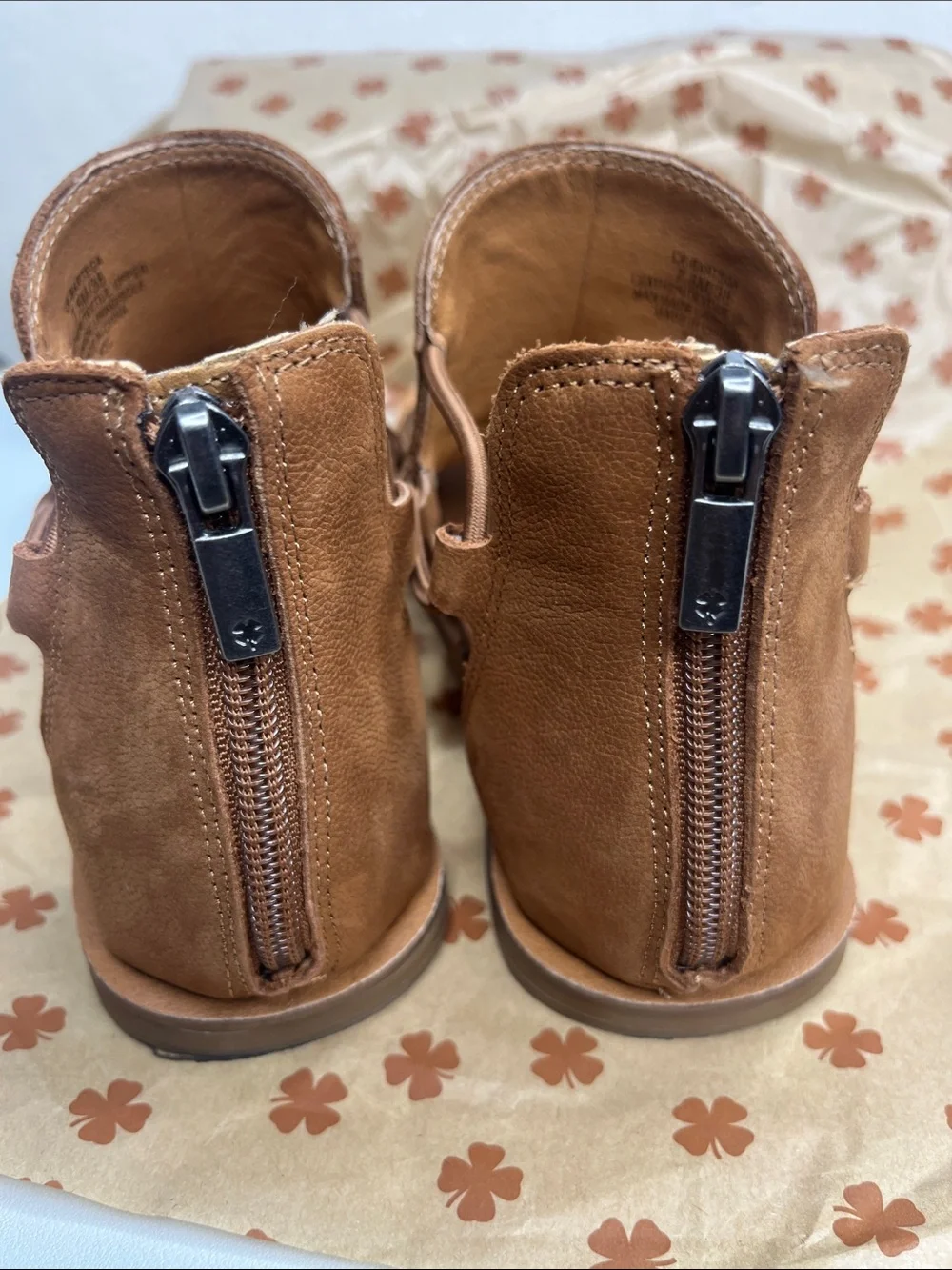 Lucky Brand Brown Perforated Gladiator Sandals LK – BARTEGA pinto gladiator